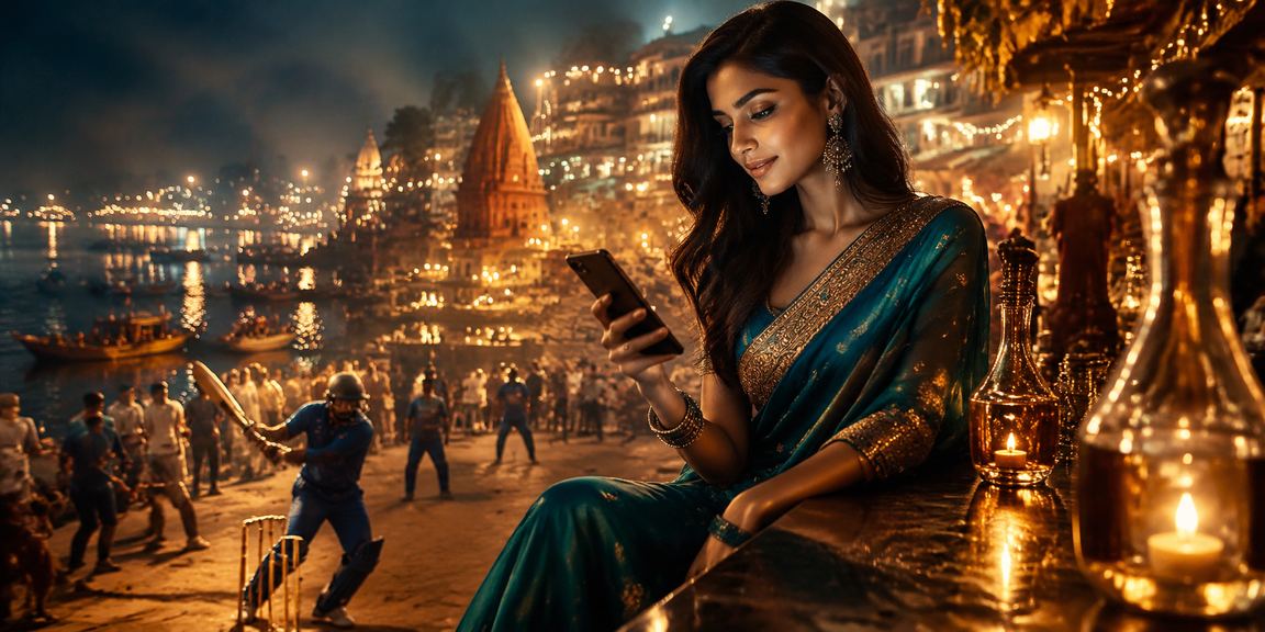 Evening prayer at Varanasi ghats symbolizing trust and tradition